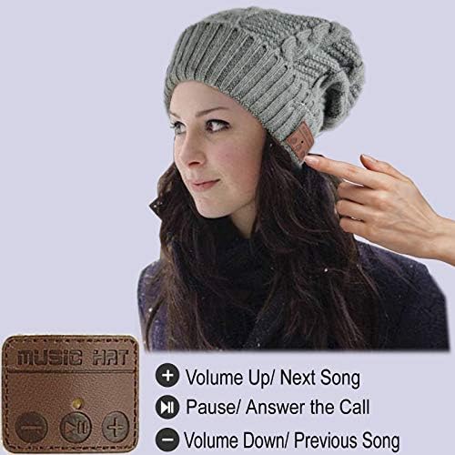 Stay Warm and Tune In: Bluetooth V5.0 Music Beanie for Hands-Free Winter Adventures, Cozy Comfort, and Stylish Outdoor Listening – Perfect Unisex Cap for Active Lifestyles