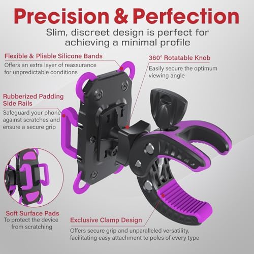 CR-30 Adjustable Clip Mic Stand Phone Holder – Ultimate Versatile Mount for i Phone, Samsung, Pixel & All Smartphones – Perfect for Musicians, Podcasters & Creators – Lightweight, Portable Design with Superior Stability in Chic Grey Finish – Revolutionize Your Recording & Streaming Experience with Unmatched Convenience and Performance