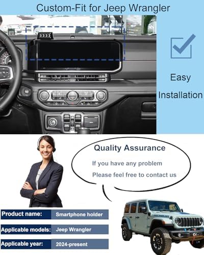 Revolutionize Your 2024 Jeep Wrangler Experience with Our Magnetic Phone Holder – Ultimate 12.3-inch Touch Screen Compatibility, Effortless Installation, and Secure Grip for All Cell Phones – Elevate Navigation and Connectivity On and Off the Road