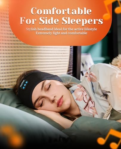 Ultimate Bluetooth Sleep Headphones with Adaptive Headband – Wireless Earbuds for Supreme Comfort & High-Definition Sound Quality – Perfect for Yoga, Fitness, and Serene Sleep – Thoughtful Gift Choice for Any Occasion, Effortless Connectivity & Multifunctional Design
