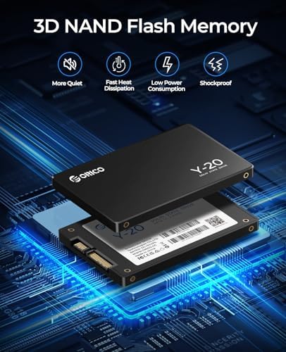 Upgrade Your Storage with ORICO 128 GB SATA SSD – High-Speed 2.5 Inch Internal Solid State Drive for Desktops, Laptops, and NAS – Blazing Read Speeds up to 500 MB/s, Perfect for Gamers and Professionals Seeking Enhanced Performance and Reliability