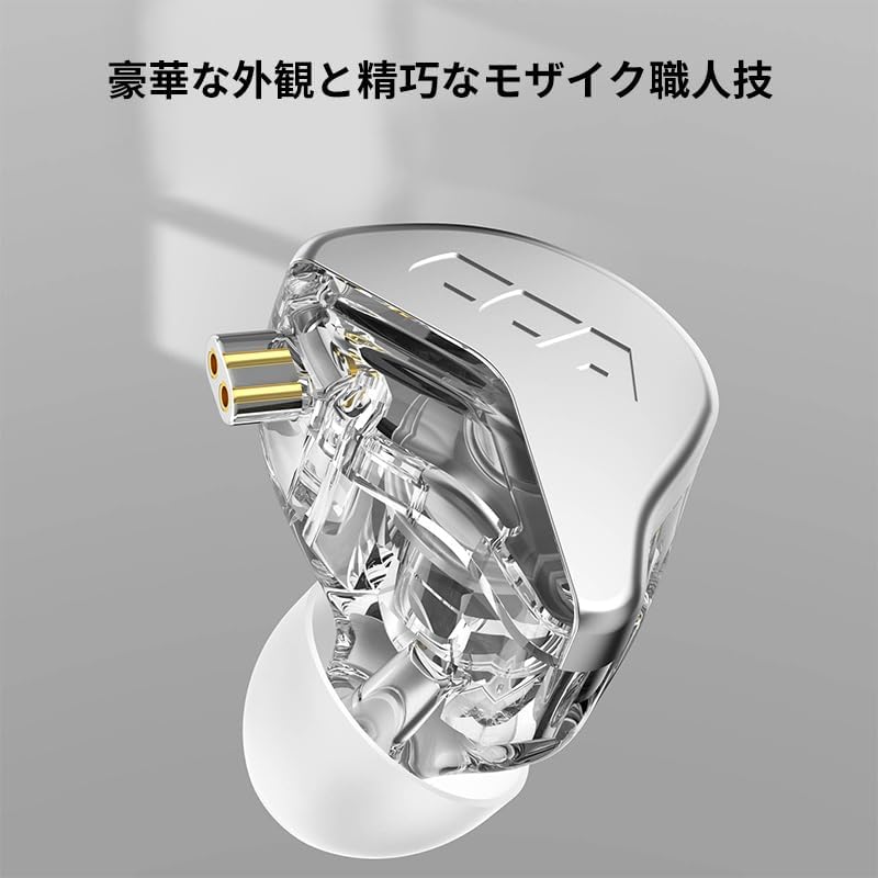 Premium CCA CRA Wired Earbuds – Advanced Dynamic Driver IEM for Unmatched Clarity and Rich Deep Bass – Customizable Detachable 2-Pin Cable – Lightweight Ergonomic In-Ear Headphones with 3.5 mm Compatibility – Ideal for Audiophiles and Everyday Users Seeking Superior Sound Quality