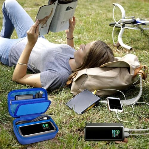 Premium Storage Case for Anker Prime Power Bank 27,650 m Ah – Compact, Shockproof Travel Holder for 250 W Charging Station, USB C Cables & Accessories – Enhanced Protection with Removable Partition & Zippered Mesh Pockets – Ideal for Outdoor Adventures & Everyday Use – Perfect Gift for Tech Enthusiasts