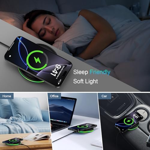 High-Speed 15 W Wireless Charging Pad for Google Pixel & Samsung Devices – Dual Pack Fast Charger with Smart Protection, Sleep-Friendly LED Indicator, and Ultra-Slim Design – Compatible with Pixel 9/9 Pro/8/8 Pro/7/7 Pro/6, Galaxy S25/S24/S23/S22/S21/S20 and More