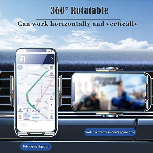 SUONEE Wireless Car Charger Holder – 15 W Fast Charging Auto-Clamping Mount for i Phone and Samsung Galaxy – Ultimate Convenience for Hands-Free Navigation and Secure Charging – Compatible with i Phone 11 to 16 & Samsung S20 to S25 – Stylish Design for Every Vehicle Interior