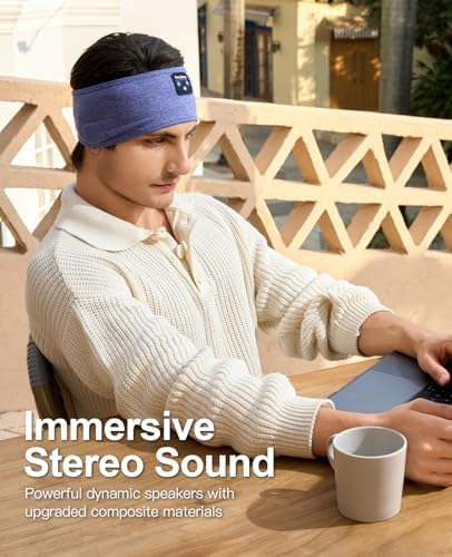 Perytong Wireless Bluetooth Sports Headband Headphones – Ultimate Comfort & Crystal-Clear Sound for Sleep, Yoga & Jogging – Perfect for Insomnia Relief, Meditation, and Easy Device Pairing