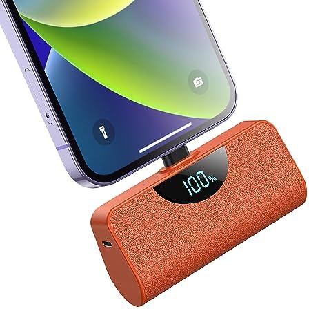 Ultra-Compact 5200 m Ah Power Bank for i Phone – 20 W PD Fast Charging Mini Portable Charger for i Phone 14 Pro Max/14/13/12/11/XR/X/8/7/6/SE – Lightweight Battery Pack with Intelligent Charging Technology for On-the-Go Power