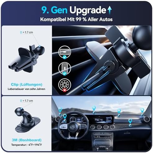 Experience Ultimate Driving Convenience with the Beser Mag Safe Car Mount Charger – 15 W Qi Wireless Charging for i Phone 15/14/13/12 Series, Powerful 4.13 lbf Magnetic Hold, Multi-Purpose Dashboard/Vent Phone Holder, Customizable 7-Color LED Lights, Premium Aluminum Design in Sleek Silver Finish