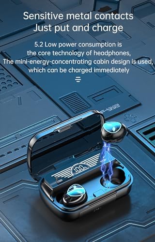 Ultimate Wireless Sound Experience: Bluetooth 5.3 True Wireless Earbuds with IP7 Waterproof Rating, Touch Control, Built-in Mic & LED Battery Display – Perfect for Active Lifestyles and Everyday Use, Model 6