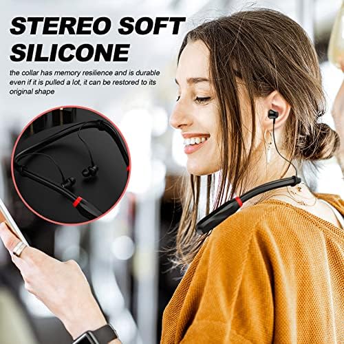 I35 Bluetooth Wireless Earbuds – 120 Hours Playtime, IPX5 Waterproof Neckband, Magnetic Suction Design, Skin-Friendly Comfort for Active Lifestyles, Enhanced Device Compatibility