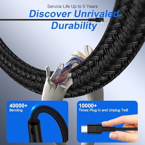 Revolutionize Your Charging Routine with the 6 FT USB-C to Magnetic 3 Cable – Optimal Compatibility for Mac Book Air & Pro Models (2021-2025) – 140 W Fast Charger with Durable Magnetic Connection, Ideal for Seamless Power and Flexibility