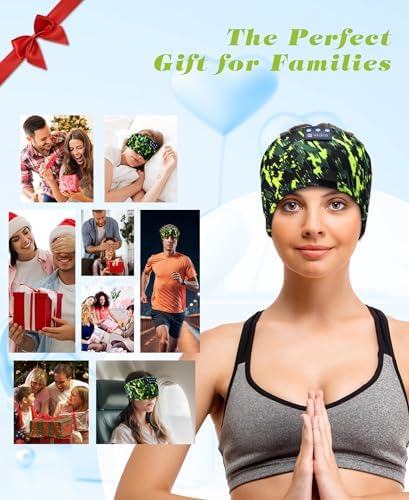 Ultimate Bluetooth 5.4 Sleep Headband Headphones – Designed for Side Sleepers, Unmatched Comfort for Active Lifestyles, Superior Sound Quality, Ergonomic Fit for Enhanced Relaxation, Ideal Tech Gift for Music and Podcast Enthusiasts