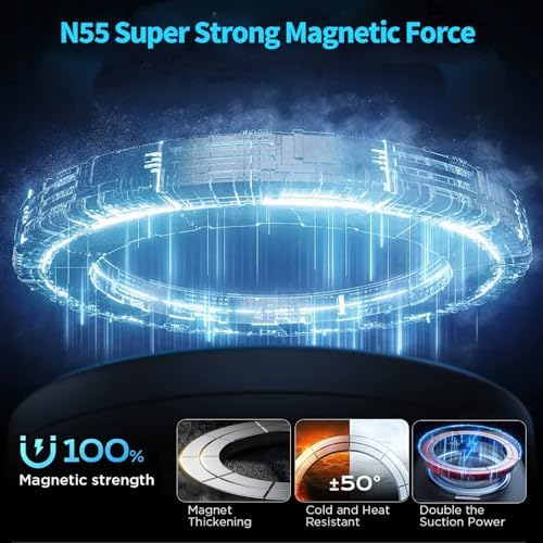 2025 Advanced Vacuum Suction Magnetic Phone Holder – Ultra-Foldable 360° Adjustable Car Mount for Seamless Hands-Free Connectivity in Vehicles, Gyms, and Smooth Surfaces – Universal Compatibility for Optimal Device Stability and Convenience