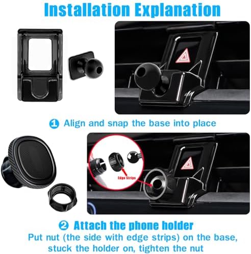 Toyota Corolla 2020-2024 Car Phone Holder – Magnetic Air Vent Mount for Secure Smartphone Navigation – Effortless Installation, No Residue, Enhanced Driving Safety – Universal Compatibility for All Smartphones – Ideal Dashboard Accessory