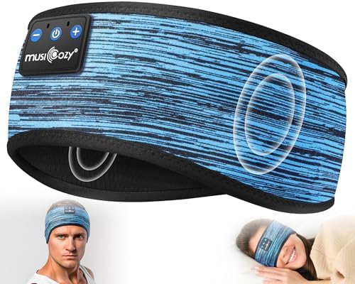 MUSICOZY Bluetooth 5.4 Sleep Headband Headphones – Ultimate Wireless Comfort for Sleep, Workouts, and Travel – The Perfect Gift for Active Lifestyles with Rapid Pairing and Sweatproof Design