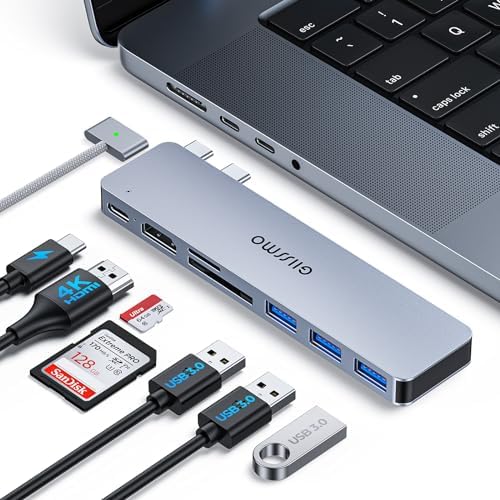 Maximize Your Mac Book’s Potential with the 7-in-2 USB C Hub Adapter – Seamless Thunderbolt 3 Connectivity, 4 K HDMI Output, and Multiport Access for Pro & Air Models (2021-2023) – Perfect for Fast Data Transfer, File Management & On-the-Go Convenience Maximize Your Mac Book’s Potential with the 7-in-2 USB C Hub Adapter – Seamless Thunderbolt 3 Connectivity, 4 K HDMI Output, and Multiport Access for Pro & Air Models (2021-2023) – Perfect for Fast Data Transfer, File Management & On-the-Go Convenience