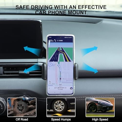 Mazda MX-5 ND 2016-2024 Air Vent Phone Holder Mount – Universal Smartphone Car Mount for Hands-Free Navigation and Communication, Quick Install, 360-Degree Adjustable Viewing Angle, Essential Driving Accessory for Enhanced Safety and Convenience