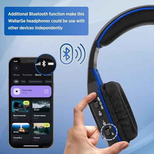 Unleash the Power of Sound with Wallar Ge Long-Range Wireless Over-Ear Headphones – Effortless Setup with RF Transmitter, 100 Ft Wireless Freedom, and 20-Hour Rechargeable Battery Life for Uninterrupted Entertainment – Luxurious Comfort in Sleek Black/Red Design, Compatible with All TV Brands for an Immersive Audio Experience