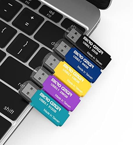Micro Center Pro 512 GB USB 3.1 Gen1 Flash Drive – Ultra-Fast External Data Storage Solution for Professionals and Students – Compact Green Thumb Drive with Enhanced Compatibility for PCs, Laptops & Consoles