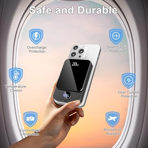 10000 m Ah Portable Power Bank with PD15 W Fast Charging – Versatile 4 Outputs & 3 Inputs, Built-in Type-C & USB-A, Ideal for i Phone 16/15 Pro/Max & Samsung S22/S21 – Ultimate Travel Companion for On-the-Go Charging Solutions