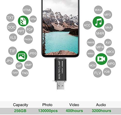 High-Speed 512 GB Dual Port USB 3.0 Type C Flash Drive – Versatile OTG Memory Stick for Android Smartphones & PCs, Compatible with Samsung Galaxy S10/S9/S8/Note 9, LG, Google Pixel – Compact & Stylish Red Design for Effortless File Transfers