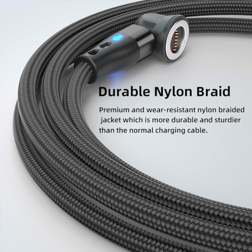Revolutionize Your Charging Experience with the 540° 7-Pin Magnetic USB Charging Cable – 3-in-1 Fast Charger Bundle (4-Pack: 3 ft, 3 ft, 6 ft, 6 ft) for i Phone, Micro USB & Type C Devices – Ultimate Compatibility & Speed with Magnetic Convenience, Data Transfer Support, and Ergonomically Designed Durability for Everyday Use