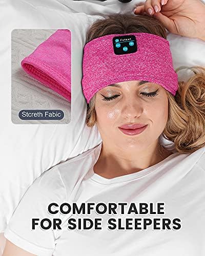 Fulext Bluetooth Sleep Headphones Headband – Ultimate Comfort for Side Sleepers, Thin HD Stereo Sound Quality – Ideal for Insomnia Relief and Travel Convenience – Perfect Gift for Men and Women – Enhanced Compatibility, Long-Lasting Battery Life for All Night Relaxation