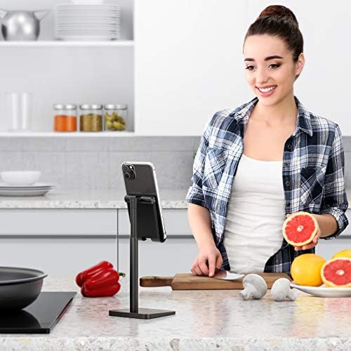 Cell Phone Stand, OMOTON Adjustable Angle Height Desk Phone Dock Holder for iPhone SE 2/11 / 11 Pro/XS Max/XR, Samsung Galaxy S20 / S10 / S9 / S8 and Other Phones (3.5-7.0-Inch), Rose Gold – Enhanced Compatibility and Speed