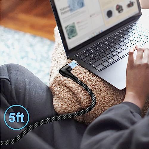 ZBF 100 W USB-C Magnetic Charging Cable – High-Speed 5 A Power Delivery & 480 Mbps Data Transfer | Versatile 5 ft & 6.6 ft Lengths | Effortless Magnetic Connection for i Phone 16/15/14/13 Pro Max, Mac Book Pro, i Pad, Galaxy S22 | Durable Design for Ultimate Convenience and Seamless Charging Experience
