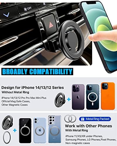 Mag Safe Magnetic Car Phone Holder for Toyota Highlander 2020-2023 | Universal Air Vent Mount for i Phone 14, 13, 12 Pro Max and All Smartphones | Enhanced Stability, Effortless Navigation, and Hands-Free Access | Premium Vehicle Accessory for Safe Driving