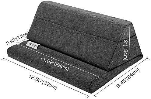 Mo Ko Tablet Pillow Stand – Premium Soft Support for Tablets Up to 11 Inches, Ideal for i Pad 10.2″ (8 th Gen), i Pad Air 4/3, i Pad Pro 11/10.5/9.7, Mini 5/4, Galaxy Tab S6/S7 11″ – Luxurious Hands-Free Viewing Solution in Chic Purple for Ultimate Relaxation and Versatile Use