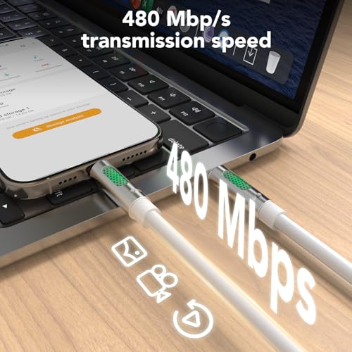 Revolutionize Your Charging Routine with the 240 W USB-C to USB-C Cable – Unmatched 480 Mbps Data Transfer, Universal Compatibility for i Phone 16/15 Pro Max, Galaxy S25/S24, & More – 6 FT of Enhanced Flexibility for Fast Charging & Reliable Performance