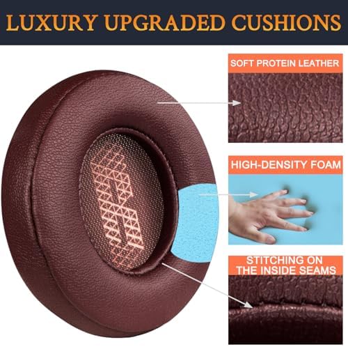 Revitalize Your JBL Live 400 BT Headphones with SOULWIT Premium Replacement Ear Pads – Luxurious Protein Leather & Noise Isolation Foam for Enhanced Comfort and Sound Quality – Easy Installation & Sleek Black Design