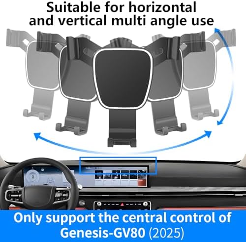 Elevate Your Driving Experience with the Custom-Fit Dashboard Phone Holder for Genesis G70 (2022-2025) – Effortless Installation, Secure Navigation, and Hands-Free Accessory – Stylishly Designed Mobile Device Mount with 360-Degree Adjustable Viewing Angles for Ultimate Convenience and Safety