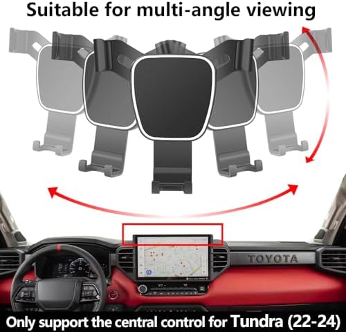 Toyota Tundra 2014-2021 Custom Phone Holder – Secure Smartphone Mount for Crew Max – Effortless Installation & Enhanced Safety for Navigation – Premium Auto Interior Accessory