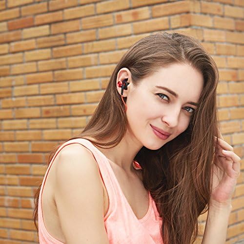 Elevate Your Workout with 1 MORE i BFree Wireless Sport Earphones – Premium Bluetooth CSR In-Ear Headphones with IPX4 Waterproof Protection, Secure Fit Design, and In-Line Remote for Uninterrupted Gym Sessions – Perfect for Running and Fitness Enthusiasts – Dynamic Sound and Comfort in Striking Red