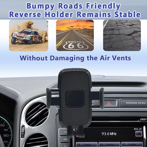 COMETURE Volkswagen Tiguan Phone Holder Mount (2009-2017) – Adjustable Car Cradle for Seamless Navigation and Enhanced Driving Safety with 360-Degree Rotation and Tool-Free Installation