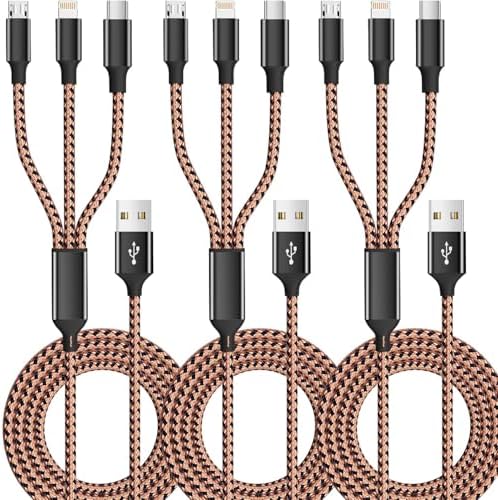 Ultimate 4-in-1 Fast Charging Cable – 65 W Multi-Device Charger with E-Mark Chip for i Phone 16/15/14/13, i Pad, and Laptops – High-Speed USB-C/Lightning Connectivity for Enhanced Performance and Versatility