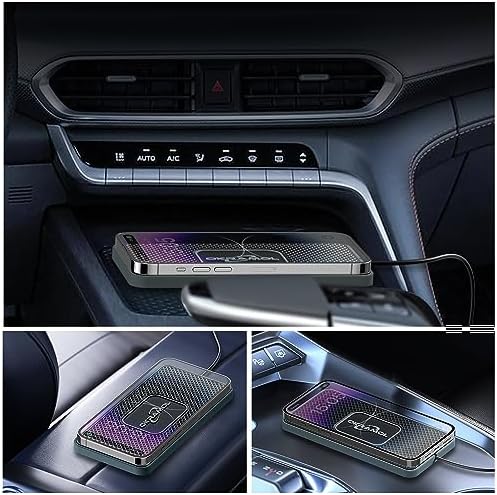 Effortless Wireless Car Charger Pad – Rapid Multi-Device Charging Station for i Phone 16/15/14/13/12 Pro & Samsung S20/S21/S22/S23 – 1 Meter Cable Included for Ultimate Convenience – Qi-Compatible Design for Air Pods and More – Sleek, Space-Saving Accessory for Your Vehicle’s Interior
