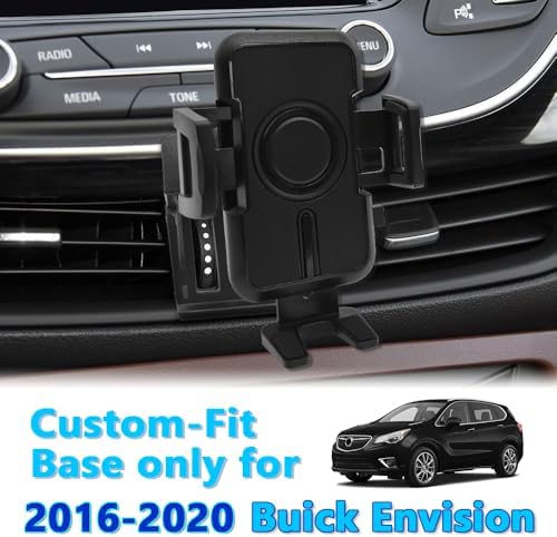 Premium WAAPAK Car Phone Holder Mount for 2016-2020 Buick Envision – Stylish Smartphone Cradle with 360-Degree Rotation, Enhanced Compatibility for Thick Cases, Effortless Installation, and Ultimate Driving Convenience – Elevate Your Auto Interior Experience and Navigate Safely