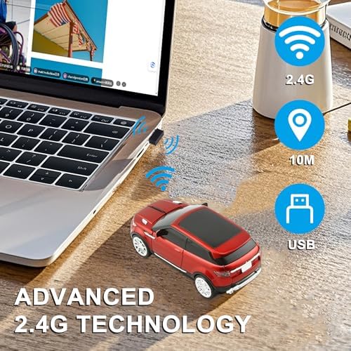 Rev Up Your Productivity with the CHUYI Sports Car Wireless Optical Mouse – Unique 1600 DPI Design for Effortless Navigation and Stylish Office Setup (Green) – Perfect Cordless Accessory for PC, Laptop, and School Use