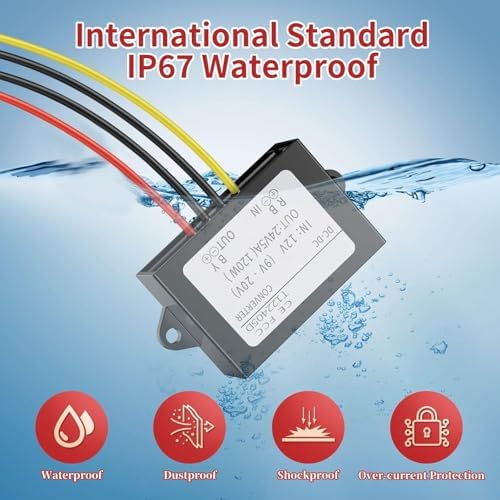 Elevate Your Power Solutions with the Versatile 12 V to 24 V DC-DC Step-Up Converter – Perfect for Golf Carts, LED Lighting, and Automotive Systems – 120 W Output, 5 A Current for Unmatched Efficiency and Easy Installation in Any Setting