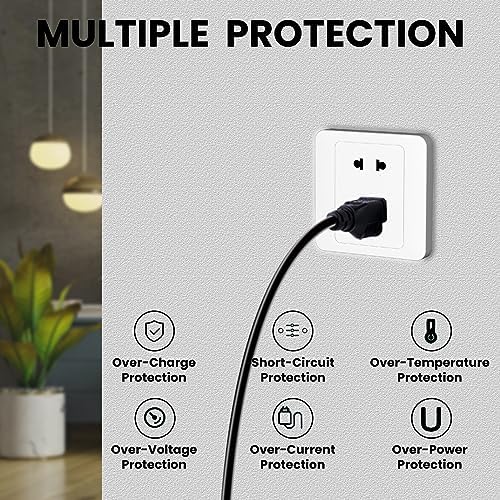 Universal 90 W Laptop Charger AC Adapter with 16 Connectors for Fast Charging – Compatible with HP, Dell, Lenovo, Acer, Asus, Toshiba, and More – Versatile Power Solution for All Notebook Brands – CE/FCC/ROHS Certified for Safety and Efficiency – Perfect for Home, Office, and Travel Use – Global Input Voltage 100-240 V, Ideal for Ultrabooks and Chromebooks – Enhanced Protection Features Including Short Circuit, Overcurrent, and Overvoltage Safety – 30-Day Hassle-Free Return Policy and 12-Month Warranty for Peace of Mind – Streamline Your Charging Experience with One Adapter for Multiple Devices – Space-Saving Design for a Clutter-Free Workspace