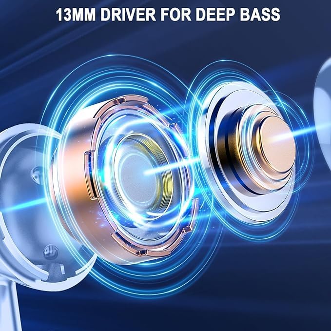 Elevate Your Audio Experience with Jxrev Wireless Earbuds: Advanced Bluetooth 5.4 Connectivity, Exceptional Active Noise Cancellation, and 40-Hour Battery Life – Perfect In-Ear Companion for Audiophiles and Busy Professionals Seeking Unmatched Sound Quality and Comfort