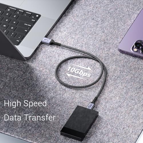 High-Speed 10 Gbps Android Auto USB C Cable (6.6 ft, 2-Pack) – Universal Compatibility for Fast Charging & Data Transfer with i Phone 16/15 & Samsung Galaxy – Durable, Versatile Cord for Seamless In-Car Connectivity