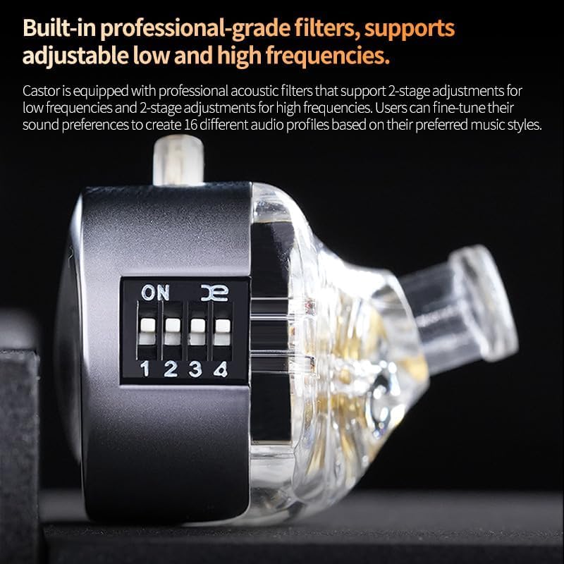 Experience Exceptional Audio with FAAEAL KZ Castor Audiophile In-Ear Headphones – Innovative Dual Dynamic Drivers for Unmatched Clarity, Customizable Tunable Bass for Tailored Sound, Detachable 2-Pin Cable for Future-Ready Adaptability, Integrated Microphone for Effortless Hands-Free Communication, and Ergonomically Crafted for All-Day Wear – The Ultimate Choice for Audiophiles Demanding Superior Sound Quality and Immersive Listening Experience Across Multiple Devices.