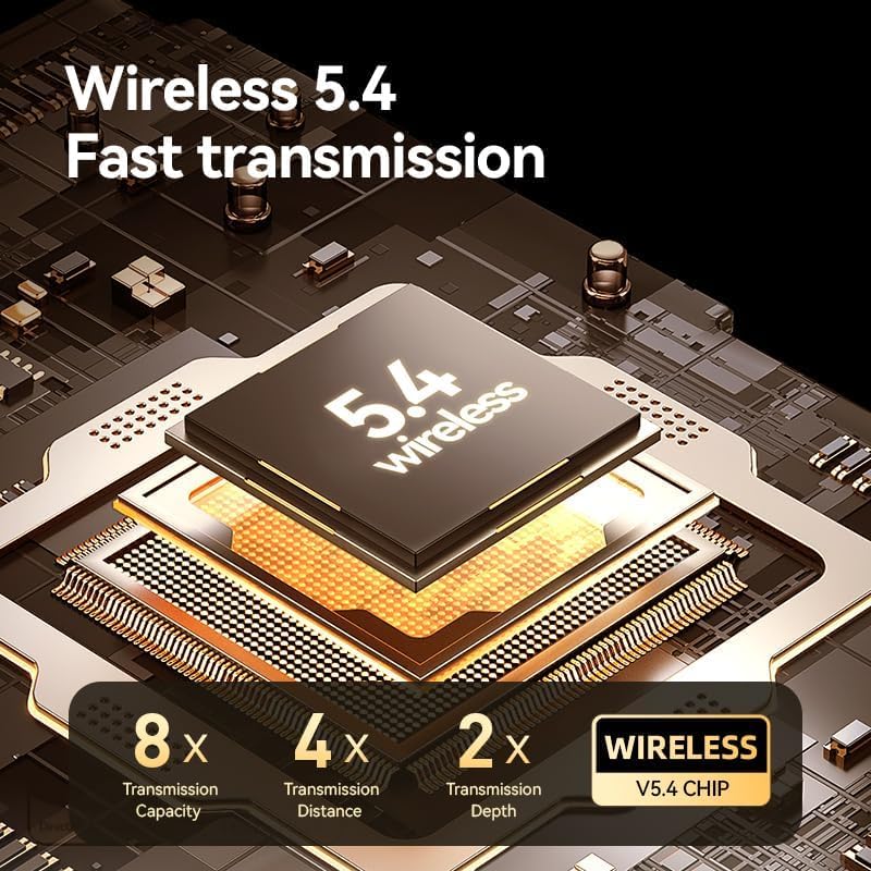 Unleash Your Fitness Potential with Open Ear True Wireless Bluetooth Earbuds – Advanced Air Conduction Technology for Unobstructed Awareness, 60-Hour Long Battery Life, and Sweat-Resistant Design – Ideal for Running, Gym Workouts, and Everyday Activities (Skin Color) – Experience Comfort and Clarity with Dual Mic Technology for Seamless Calls