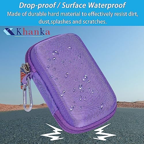 Khanka Premium Hard Shell Travel Case for Anker 3-in-1 Fast Charger & Power Banks – Shockproof, Lightweight, and Elegant Protection in Purple – Customizable Interior for Ultimate Compatibility and Organization – Perfect Accessory for On-the-Go Charging Solutions