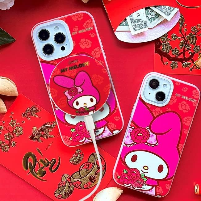 Sonix x Sanrio Hello Kitty & Care Bears Magnetic Mag Safe Charger for i Phone 12-16 Series | 6.5 ft USB-C Fast Wireless Charging Cable | Stylish, Playful, and Efficient Power Solution for Your Device