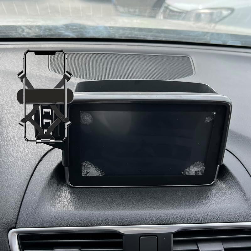 Mazda 3 Car Phone Holder (2014-2024) – Premium Vent Mount for 7-Inch Navigation Screens – Hands-Free Access for Calls & GPS – Adjustable Cradle for All Phone Sizes – Durable & Stylish Interior Accessory for Safe Driving Solutions